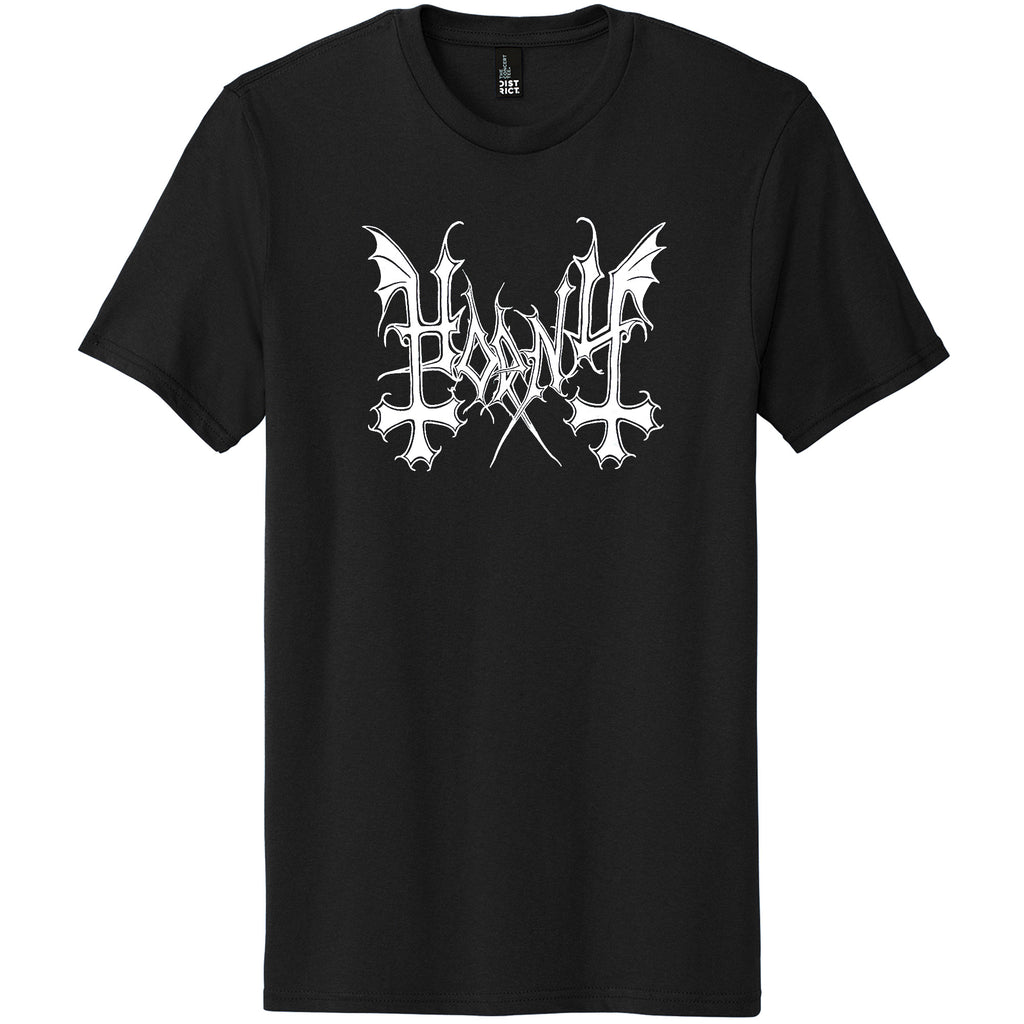 "HORNY" Black Metal Shirt